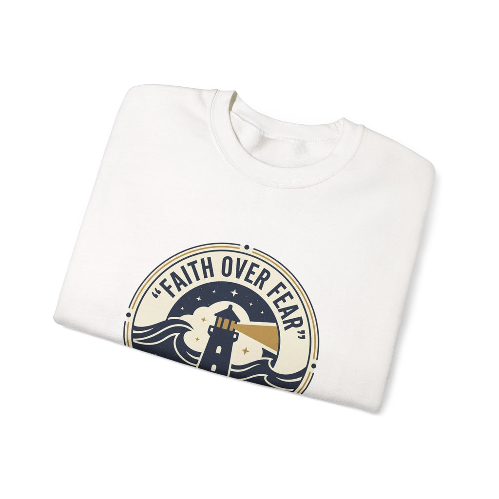 Faith Over Fear Lighthouse Crewneck Sweatshirt
