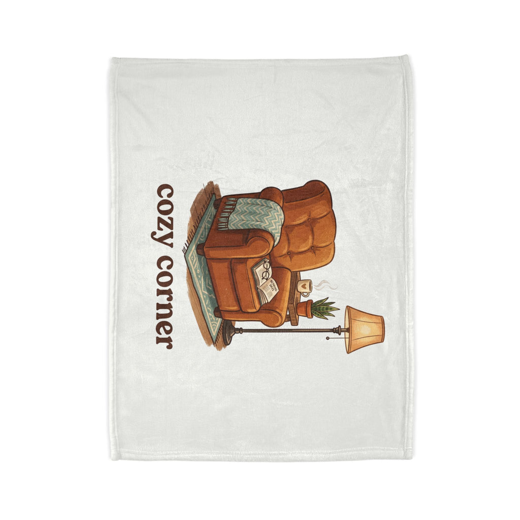 Cozy Corner Throw Blanket – Soft Polyester Reading Chair Design
