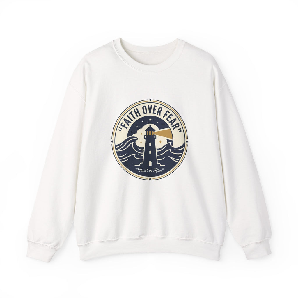 Faith Over Fear Lighthouse Crewneck Sweatshirt