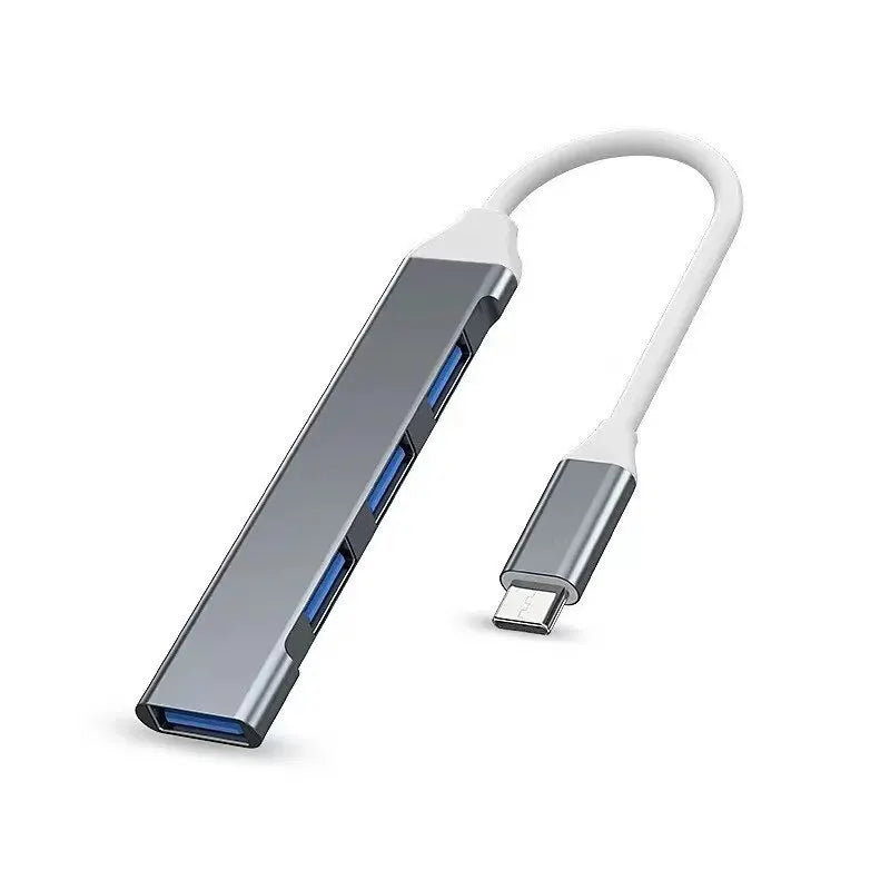 4-Port Multi-Splitter Type C Hub USB Adapter OTG for Xiaomi Lenovo MacBook 13 15 Air pro PC - Computer Accessories