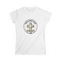 Faith Over Fear Women's Tee — Cross 'Stand Firm' Christian Inspirational Shirt