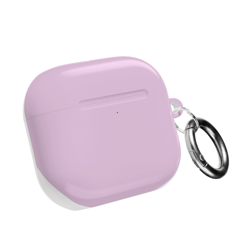 Glossy Silicone AirPod Case — Protective Purple & Clear Charging Case
