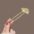 New simple Chinese style hair stick wooden U-shaped hair fork