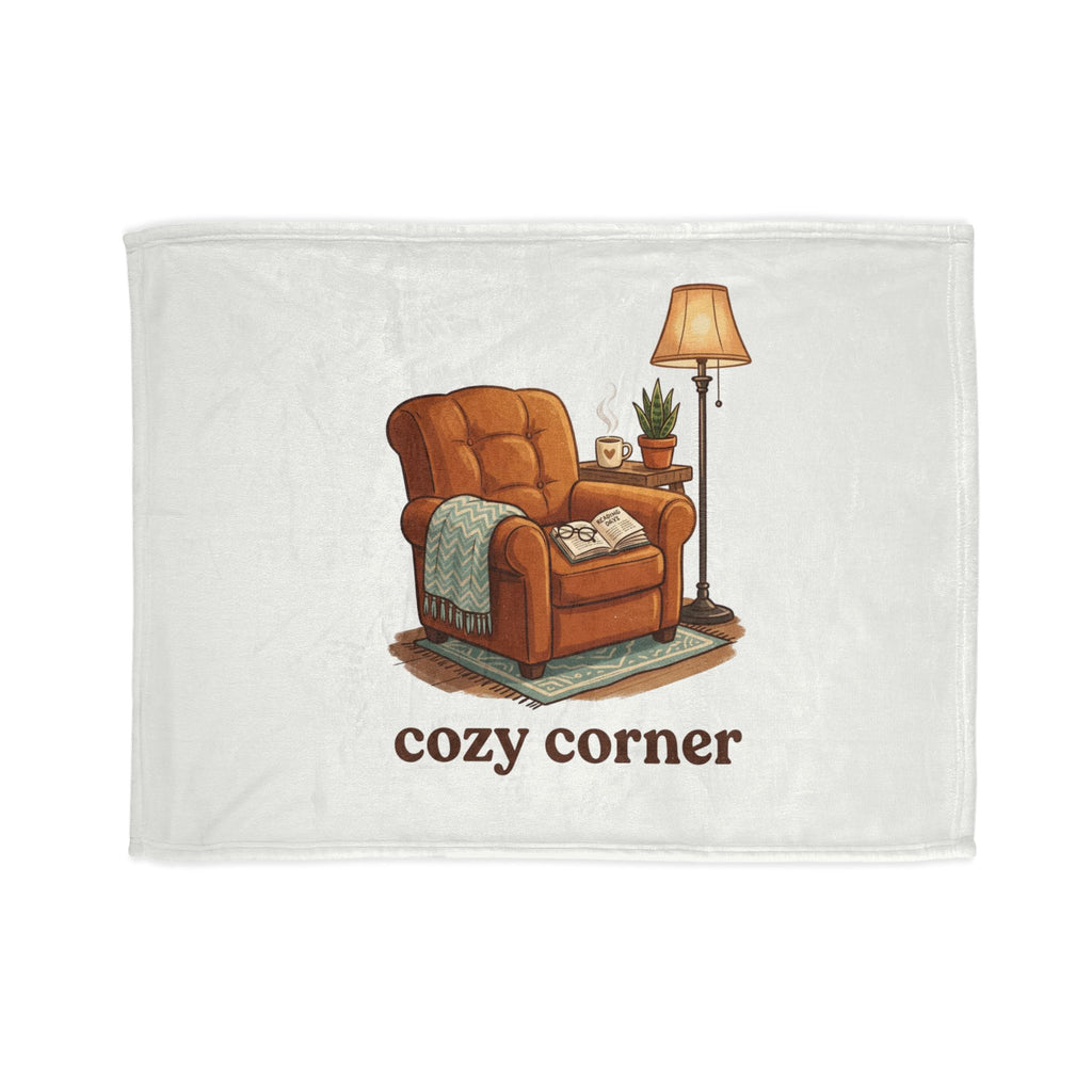 Cozy Corner Throw Blanket – Soft Polyester Reading Chair Design
