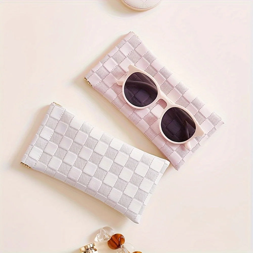 1pc glasses leather storage bag Sunglasses myopia glasses sunglasses storage bag to carry out convenient for men and women glass
