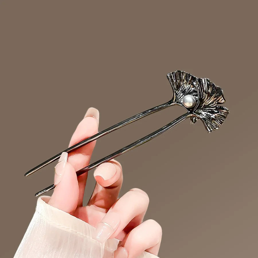 New simple Chinese style hair stick wooden U-shaped hair fork